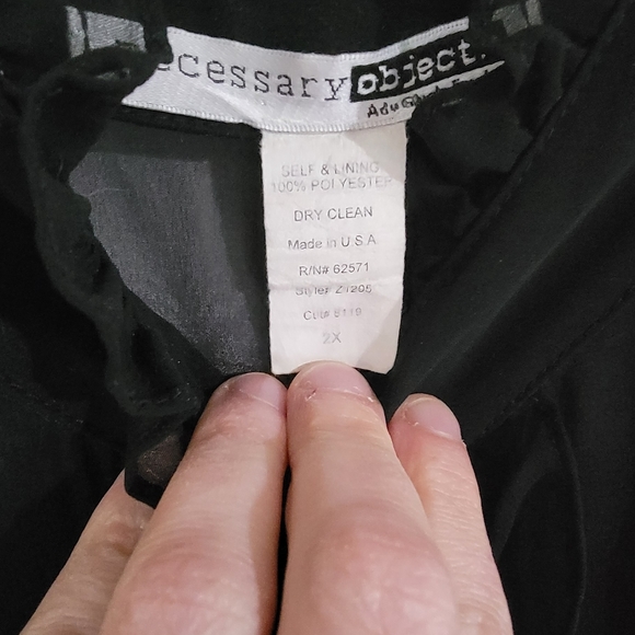 Sheer Black Top with Purple Buttons - Picture 2 of 3